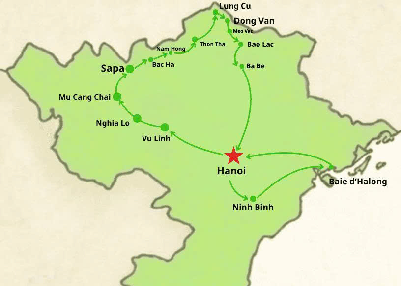 Circuit Nord Vietnam 15 jours